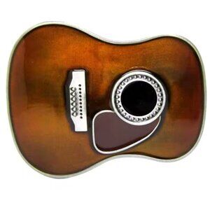 Acoustic Guitar Headstock Belt Buckle #1481